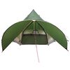 vidaXL Tenda Teepee con tetto Verde e Grigio 600 x 600 x 347 cm