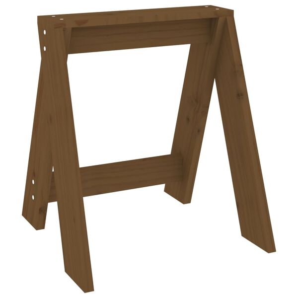 vidaXL Sgabelli 2 pz Marrone Ambra 40x40x45 cm Legno Massello di Pino