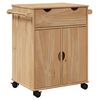 vidaXL Carrello da Cucina OTTA 59x45x80 cm in Legno Massello di Pino