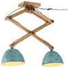 vidaXL Lampada da Soffitto 25 W Blu Anticato 29x18x85 cm E27