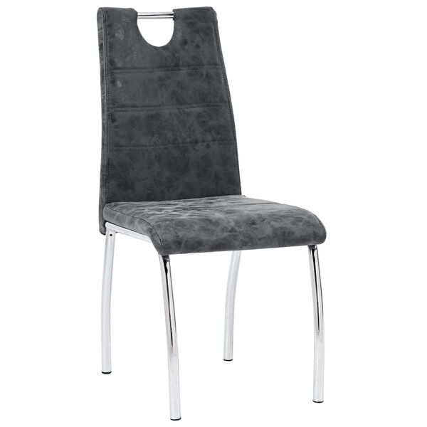 vidaXL Sedie da Pranzo 2 pz Nere in Similpelle