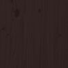 vidaXL Giroletto con 2 Cassetti Marrone Scuro 200x200 cm Massello Pino