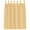 vidaXL Tende Blackout con Anelli 2 pcs Beige 140 x 140 cm Poliestere