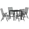 vidaXL Set da Pranzo per Giardino 5 pz Antracite