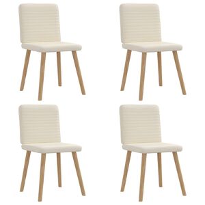 vidaXL Sedie da Pranzo 4 pz Lino