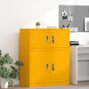 vidaXL Armadio Giallo senape 90 x 40 x 40 cm Acciaio laminato a freddo