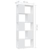 vidaXL Libreria/Divisorio Bianco 60x24x155 cm in Truciolato