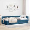 vidaXL Cornice del letto ad angolo Blu 80 cm x 200 cm Velluto