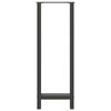 vidaXL Gambe per tavolo da bar antracite 2 pz 40x(110-111) cm in acciaio
