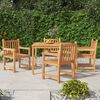 vidaXL Set da Pranzo per Giardino 5 pz in Legno Massello di Teak