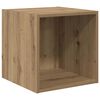 vidaXL Armadietto a muro A parete Rovere artigianale 37 x 37 x 37 cm