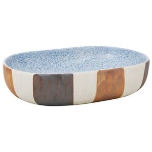 vidaXL Lavabo da Appoggio Multicolore Ovale 59x40x14 cm Ceramica