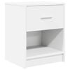vidaXL Comodino con Cassetto Bianco 40x34x50 cm