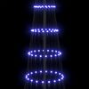vidaXL Albero di Natale LED con 355 LED Blu 184.5 cm Metallo