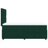 vidaXL Giroletto a Molle con Materasso Verde Scuro 90x190 cm Velluto