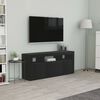 vidaXL Mobile Porta TV Nero 120x30x50 cm in Legno Multistrato
