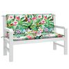 vidaXL Cuscini Panca da Giardino 2pz Multicolore 120x50x7cm in Tessuto