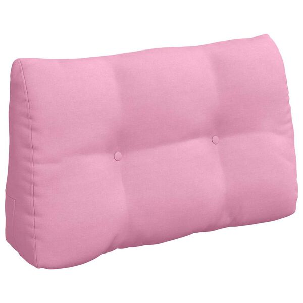 vidaXL Cuscino per Schiena Rosa 80 x 24 x 50 cm Tessuto