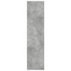 vidaXL Armadio Grigio Cemento 50x50x200 cm in Legno Multistrato
