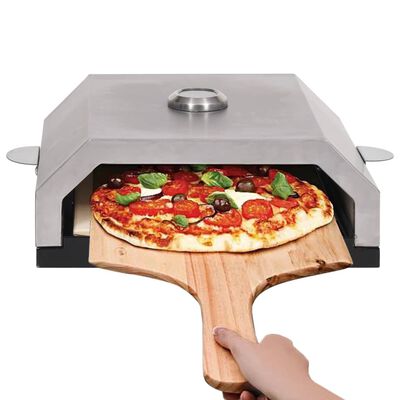 vidaXL Forno Pizza con Piastra Ceramica per Barbecue a Gas e