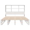vidaXL Letto Libreria senza Materasso Bianco 120x200 cm Legno Massello