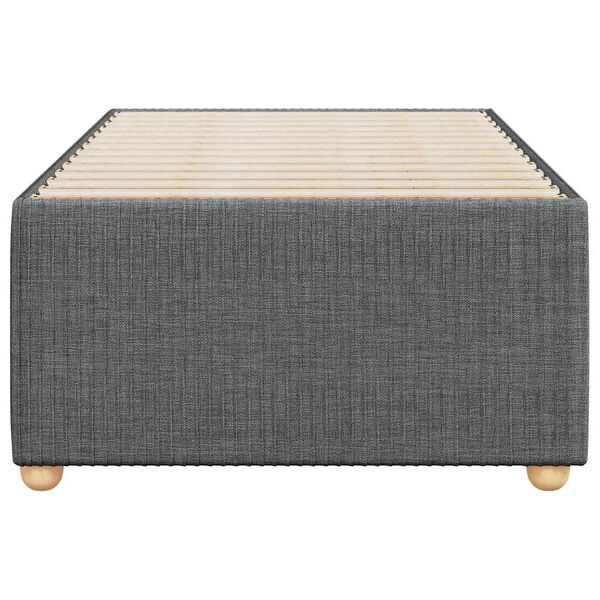 vidaXL Giroletto senza Materasso Grigio Scuro 90x200 cm Tessuto