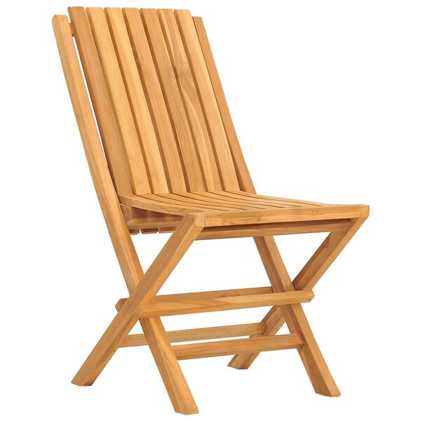 vidaXL Set da Pranzo da Giardino 7 pz in Legno Massello di Teak