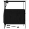 vidaXL Armadio da Notte Rovere Nero 30 x 48 x 61 cm Legno multistrato