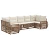 vidaXL Set Divano da Giardino 7 pz 7-Numero di posti
