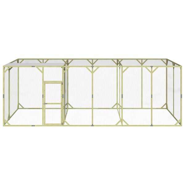 vidaXL Pollaio 600x300x200 cm Legno Massello di Pino Impregnato