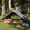 vidaXL Tenda da Campeggio 2 Persone Grigio Impermeabile