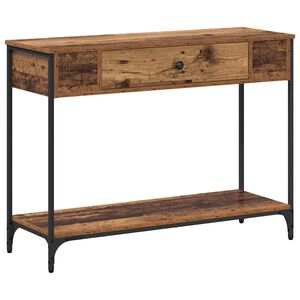 vidaXL Tavolo consolle Legno vecchio 100 x 34.5 x 75 cm
