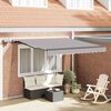 vidaXL Tenda Retrattile Grigio chiaro 350 x 250 cm Tessuto