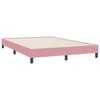 vidaXL Letto a Molle senza Materasso Rosa 140x220 cm in Velluto