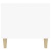 vidaXL Tavolino da Salotto Bianco Lucido 90x49x45 cm Legno Multistrato
