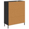 vidaXL Credenza Rovere Nero 69,5 x 34 x 90 cm Legno multistrato