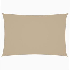 vidaXL Parasole a Vela Oxford Rettangolare 2x4 m Beige