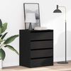 vidaXL Mobile con Cassetti Nero 60 x 41 x 76 cm Legno multistrato