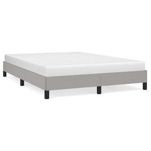 vidaXL Giroletto senza Materasso Grigio Chiaro 140x200 cm Tessuto