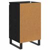 vidaXL Credenza Rovere Nero 40 x 35 x 70 cm Legno multistrato