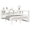 vidaXL Letto Libreria senza Materasso Bianco 120x200 cm Legno di Pino