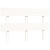 vidaXL Letto per Anziani Bianco Testiera Small Double Legno Massello