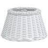 vidaXL Paralume da Soffitto Bianco &Oslash;50x30 cm in Vimini