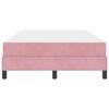 vidaXL Letto a molle con materasso Rosa 120 x 220 cm Tessuto