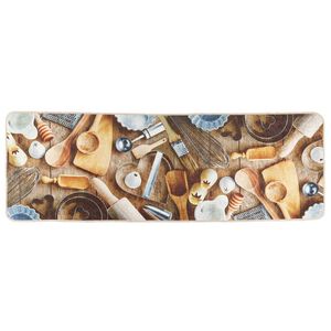 vidaXL Tappeto da Cucina Multicolore 60x180 cm Lavabile Antiscivolo