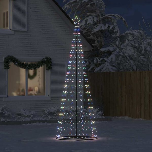 vidaXL Albero di Natale a LED 550 LED Colorato 300 cm