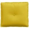 vidaXL Cuscino per Schiena Giallo 50 x 45 cm Tessuto in Cords