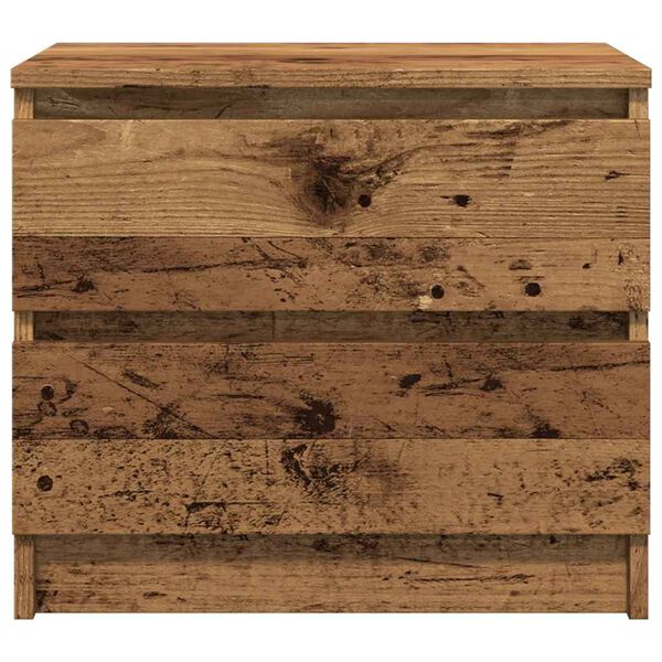 vidaXL Comodino Legno Antico 50x40x43.5 cm in Legno Multistrato