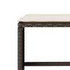 vidaXL Set Divano da Giardino 4 pz con Cuscini Marrone in Polyrattan