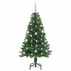 vidaXL Albero di Natale artificiale con 150 LED Verde 150 cm